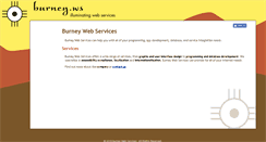 Desktop Screenshot of burney.ws